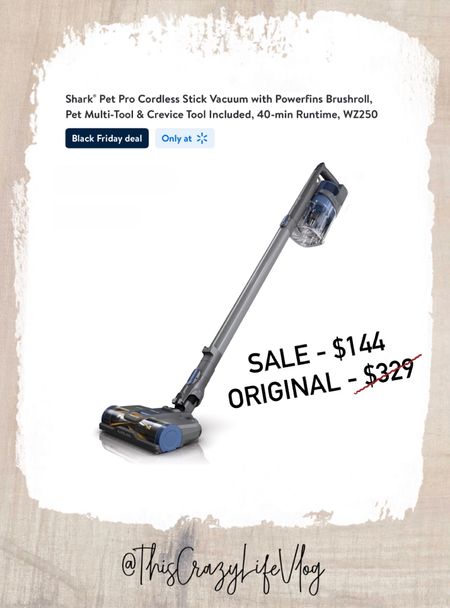 Walmart is going off with their Black Friday deals! Y’all know I LOVE Shark vacuums… and this cordless vacuum is on sale for $144!! 🙌🏼

#LTKCyberWeek #LTKhome #LTKsalealert