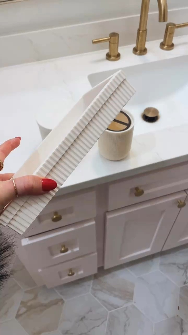 Bathroom . Home decor: soap dish. Home. Tray. Lighting. Cabinet. 

#LTKSaleAlert #LTKHome