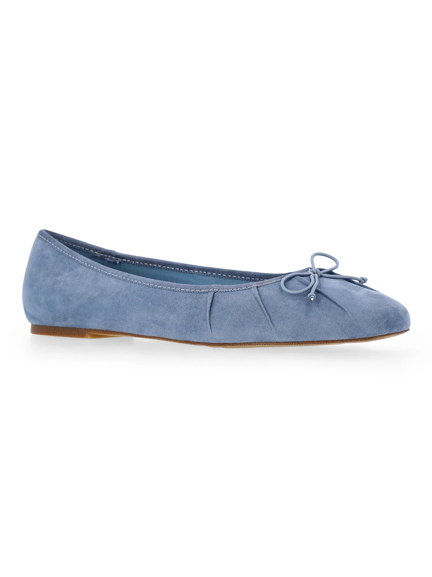 Time and Tru Women's Pleated Ballet Flats | Walmart (US)