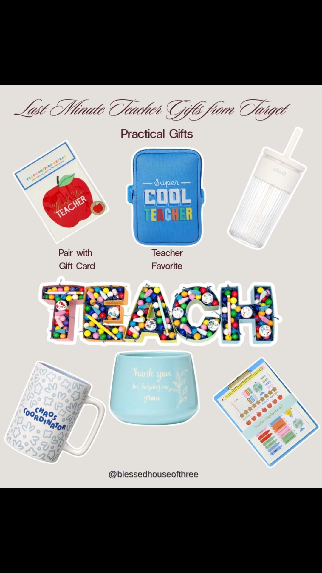 Last minute teacher gifts and teacher appreciation gifts you can grab from Target today with order online & pick up in store or quick delivery 🤍 these are such easy, practical and self care gift ideas teachers will actually use and love, perfect for Teacher Appreciation Week when you need something thoughtful but quick, from affordable desk items and tumblers to candles and small self care finds, everything can be ordered for pickup or fast shipping so you’re not scrambling last minute, just pair with a gift card or handwritten note and you’re set, follow me on LTK for daily home decor, fashion finds and seasonal gift ideas

#LTKSeasonal #LTKSaleAlert