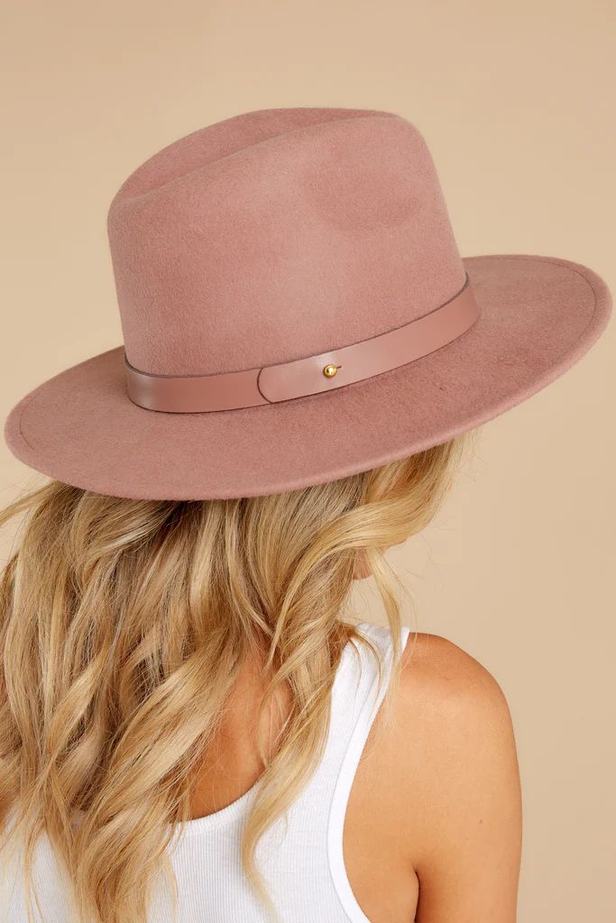 The Dusty Mauve Fleur Hat | Red Dress 