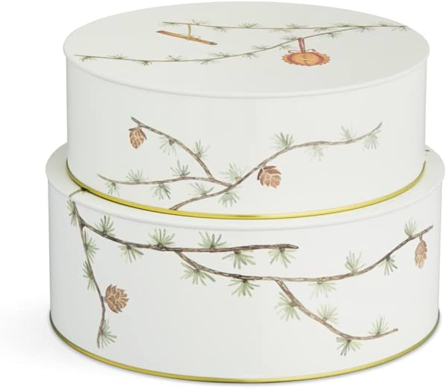Kähler Keksdose Ø20/Ø22 cm 2 Stck. Aufbewahrung Hammershøi Christmas, Weiss | Amazon (DE)