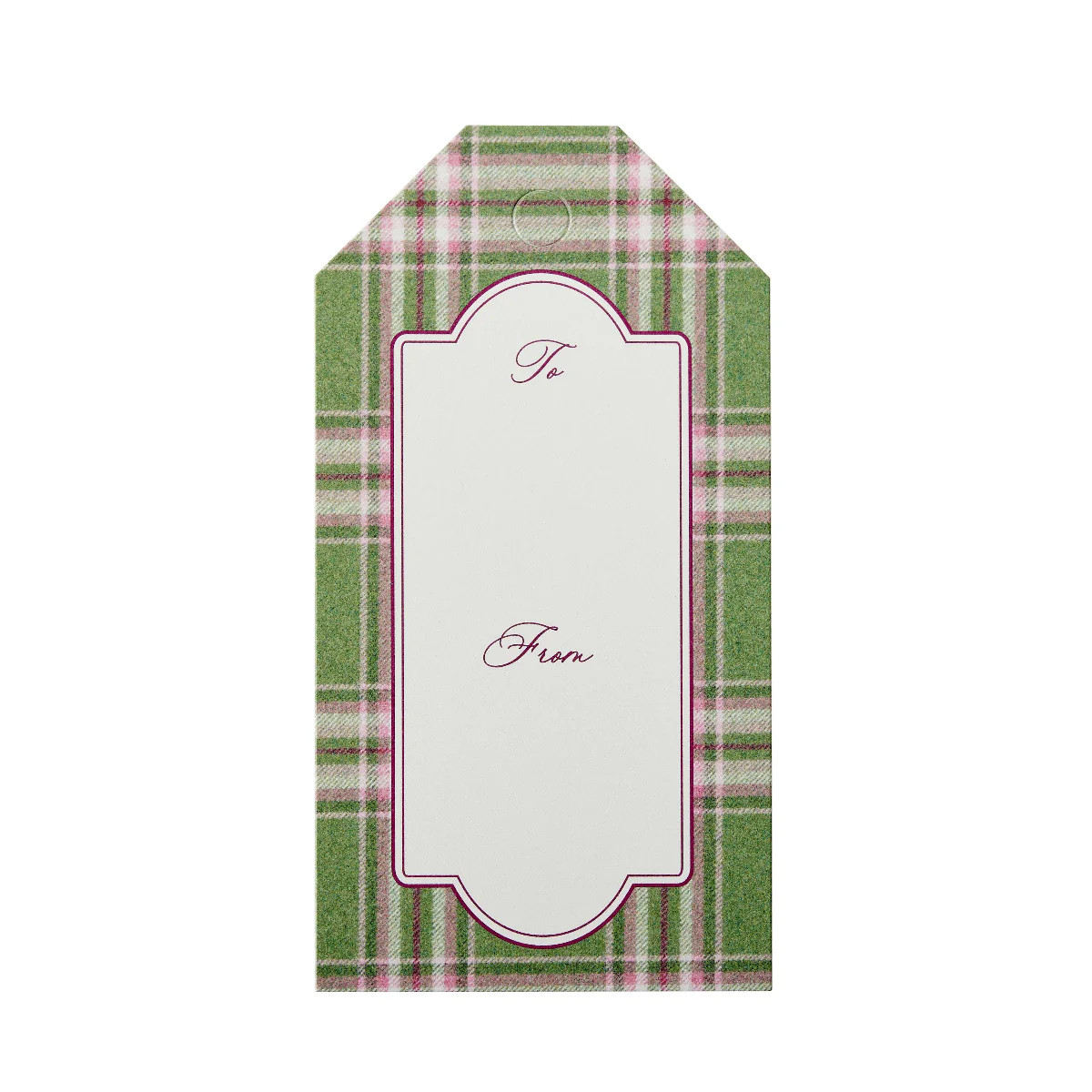 Ivy Plaid Gift Tag | Caitlin Wilson Design