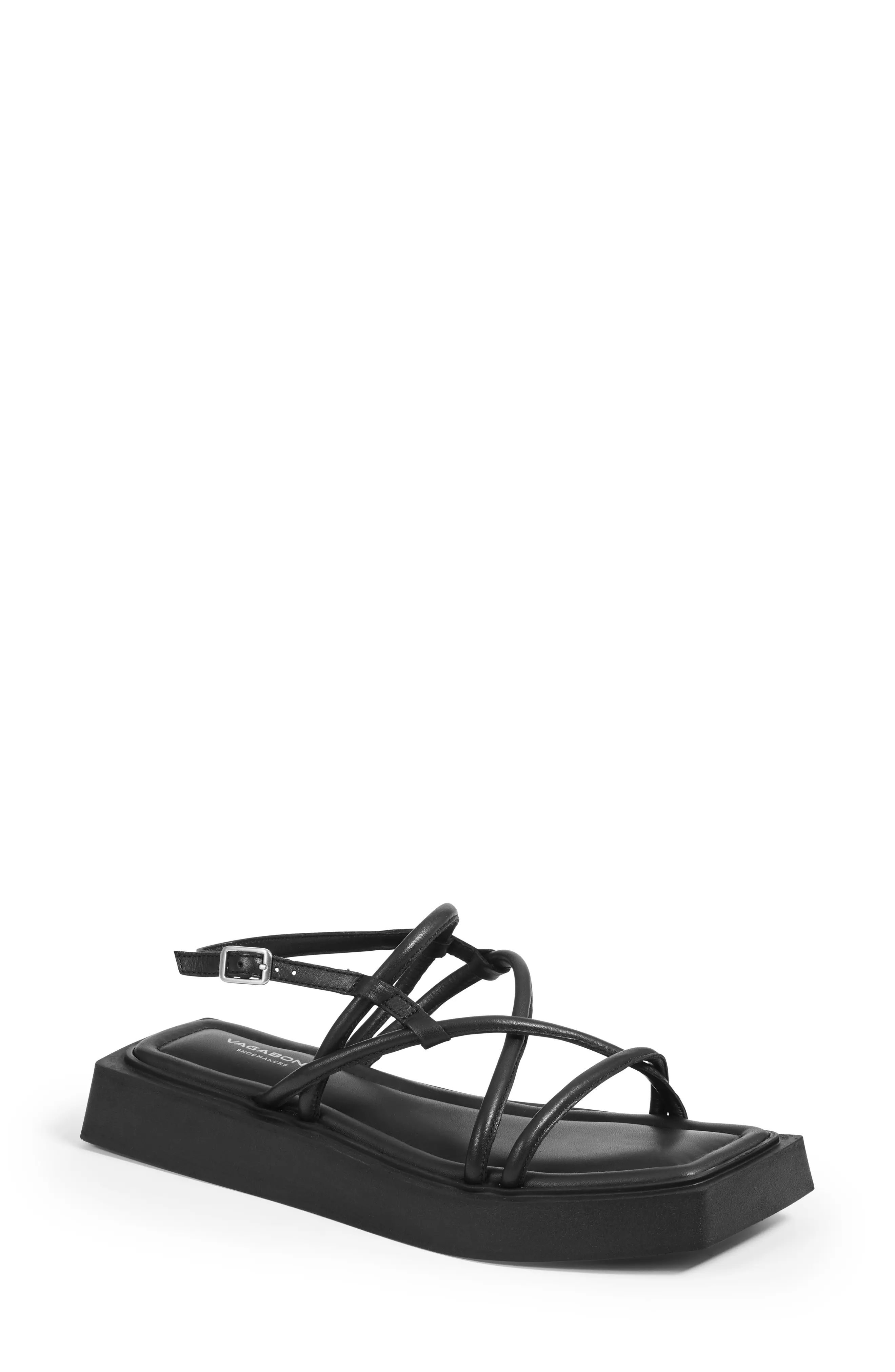 Vagabond Shoemakers Evy Strappy Sandal in Black at Nordstrom, Size 11Us | Nordstrom
