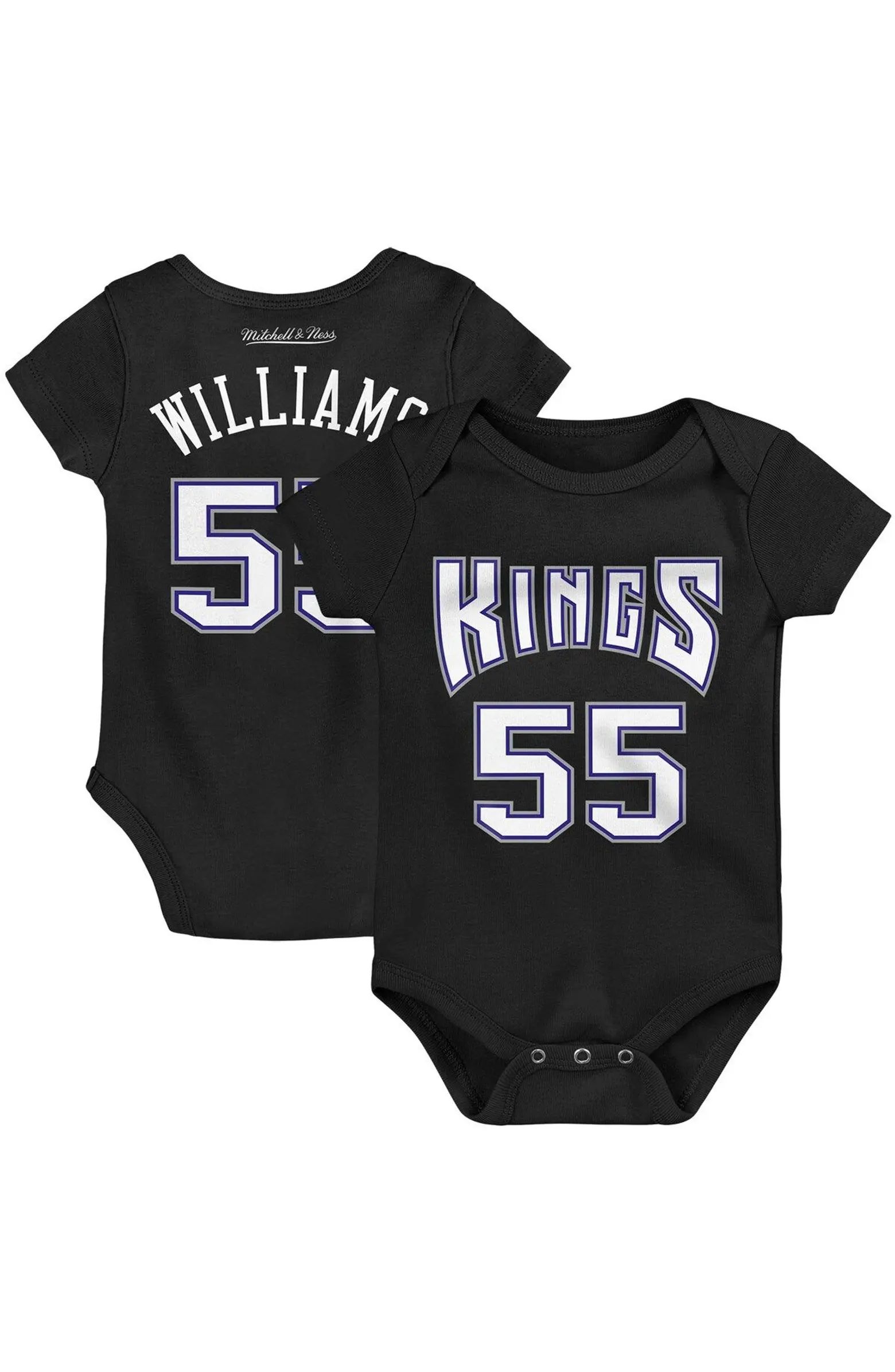 Infant Mitchell & Ness Jason Williams Black Sacramento Kings Hardwood Classics Name & Number Body... | Nordstrom