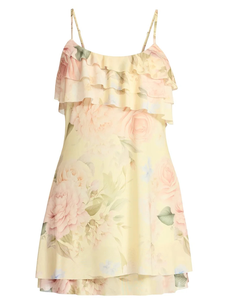 Madden NYC Women's Sleeveless Ruffle Mini Dress, Sizes XXS-XXL | Walmart (US)