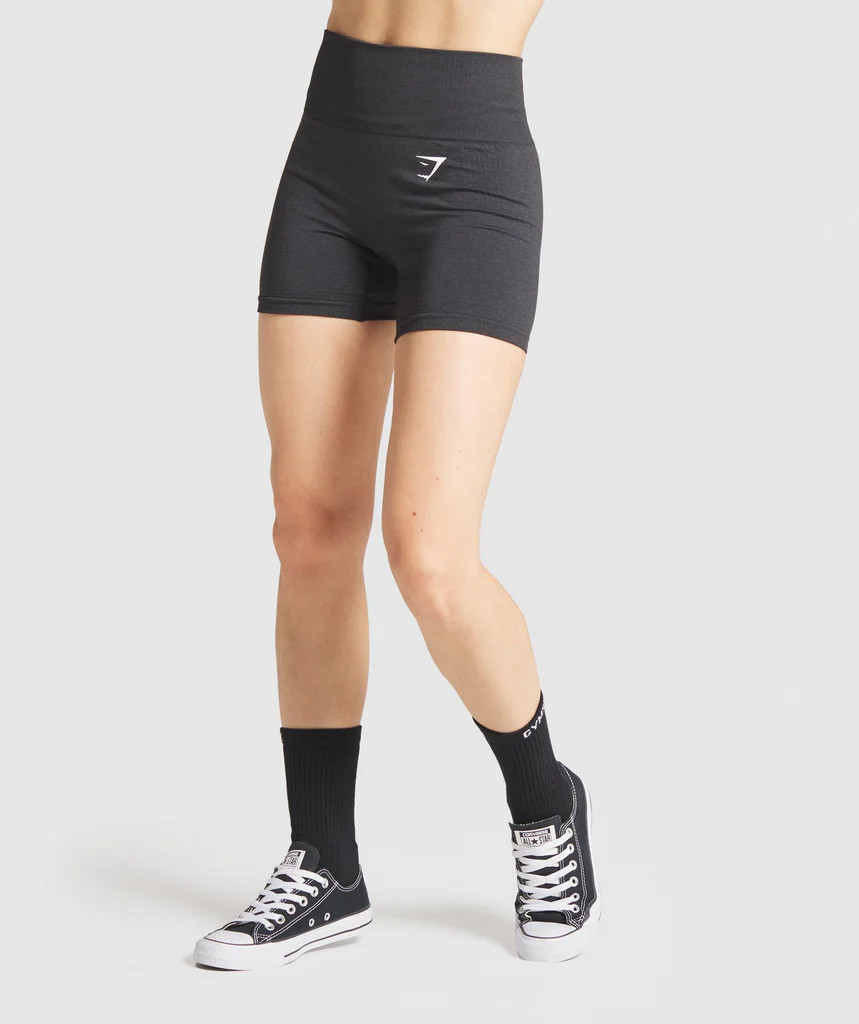 Gymshark Vital Seamless Shorts - Black Marl | Gymshark (Global)