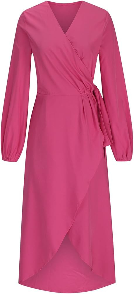 Firzero Women's Shirt Dress Vintage Plaid Lapel Long Sleeve Casual Maxi Dress Button Down Mid Len... | Amazon (US)