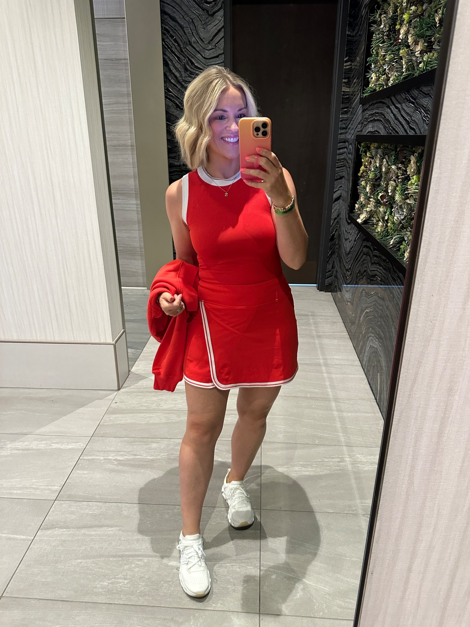 Small top and medium skirt!!! The best outfit!!! And on sale!!! #hocspring #tcispring #hocautumn #tciautumn #red #athleta 

#LTKActive #LTKSaleAlert #LTKFindsUnder50