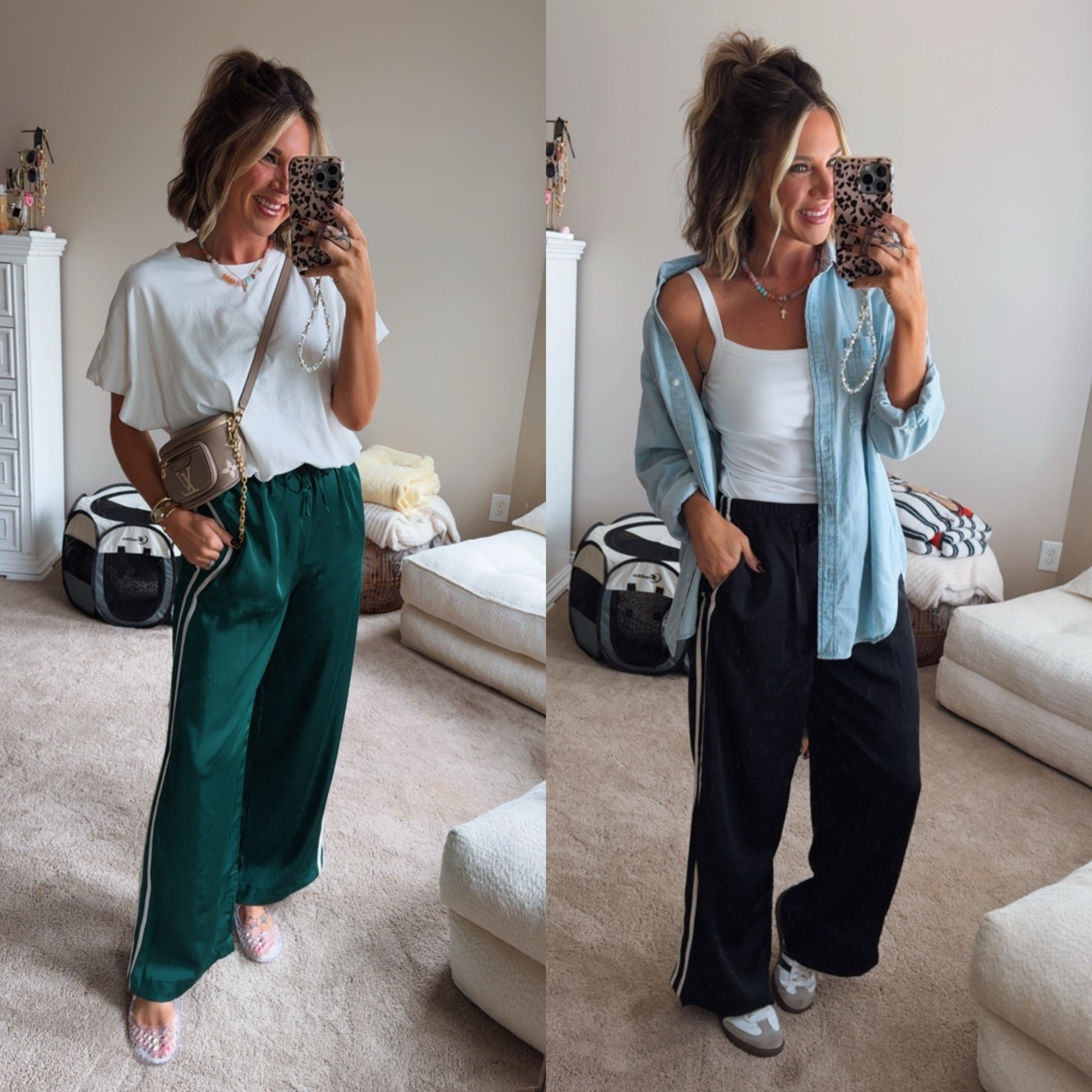 Wearing these Old Navy satin track pants on repeat! I’m 5’6 140lbs size M pants

#LTKgrwm #LTKdayinmylife #LTKootd