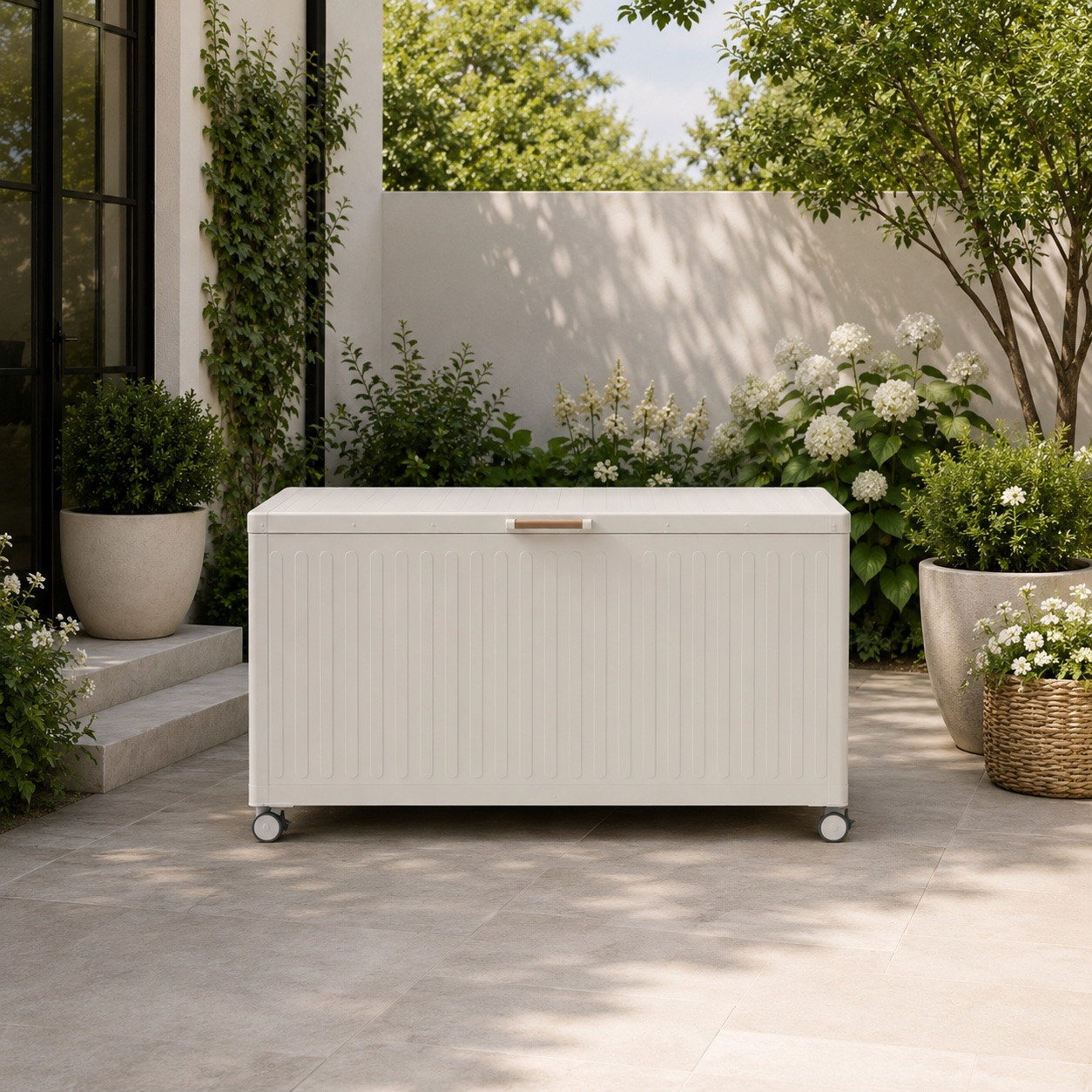 The prettiest outdoor storage!! 😍 Multiple sizes avaliable! 

#outdoorstorage #deckboxes

#LTKHome #LTKSwim #LTKSeasonal
