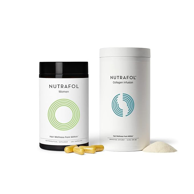 Nutrafol Strengthening Duo: Women's Hair Growth Supplement (Hair Growth Supplement & Collagen) | Amazon (US)