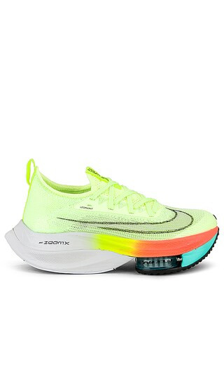 Air Zoom Alpha Fly Sneaker in Barely Volt, Black & Hyper Orange | Revolve Clothing (Global)