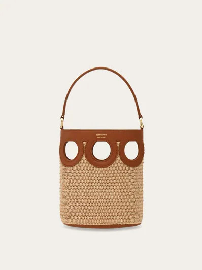 Gancini outline bucket bag (XS) - Women | Ferragamo | Ferragamo