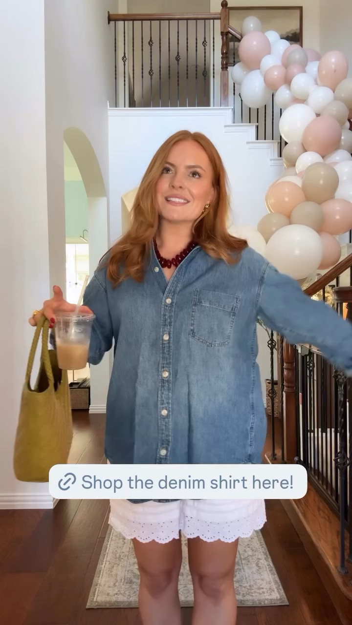 Sizing for this button down- it runs so big so you don’t need to size up! I got this in an XS!