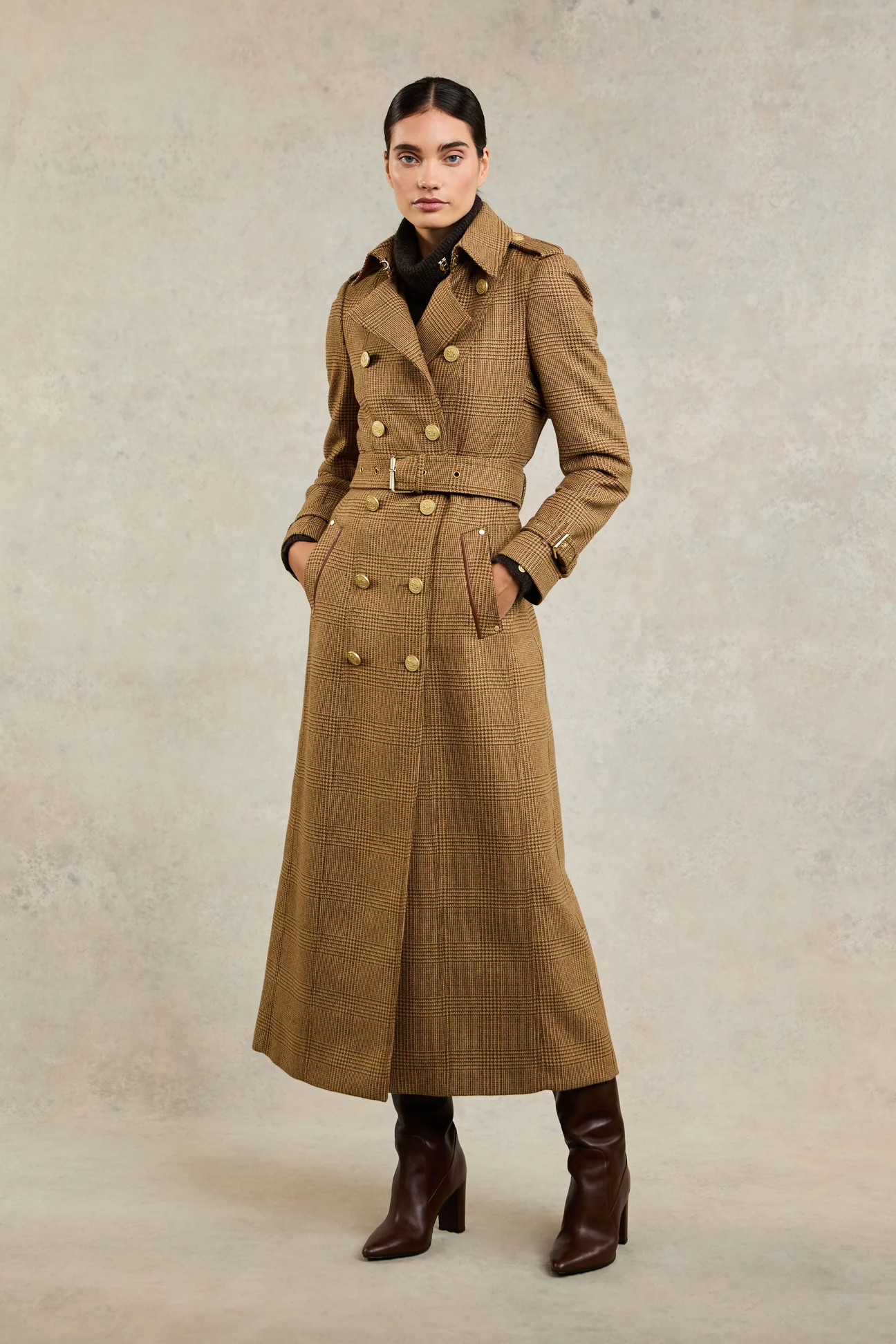 Full Length Marlborough Trench Coat (Tawny) | Holland Cooper