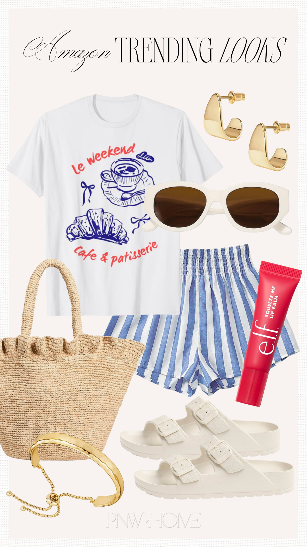 Trending styles I'm loving for the summer!

Amazon fashion, Amazon style, summer fashion, summer looks, summer style, summer outfit, mom look, mom outfit, mom style, striped shorts, graphic tee, graphic t-shirt, casual outfit, casual look, casual style, summer handbag, straw tote, beach tote bag, gold bracelet, gold earrings, lip balm, lip gloss, white sandals, summer sandals, summer footwear, summer shoes, beach look 

 #LTKgrwm #LTKootd #LTKmomlife