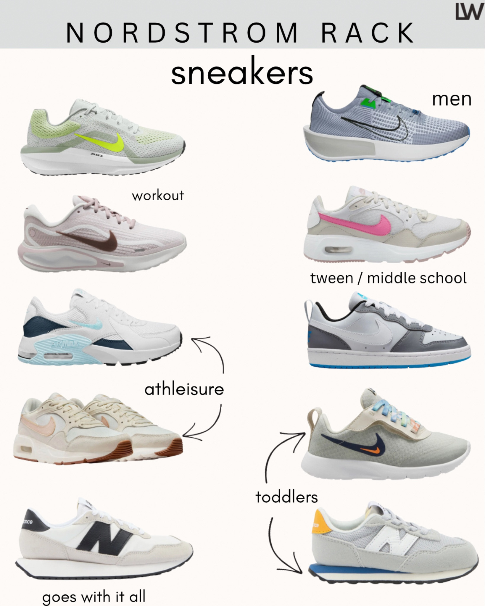 I forget how good of a resource Nordstrom Rack is for sneakers. Kids school sneakers ✔️ and great versatile options for us too … 

#LTKFindsUnder100 #LTKShoeCrush