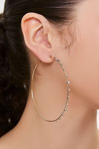 Faux Gem Hoop Earrings | Forever 21 (US)