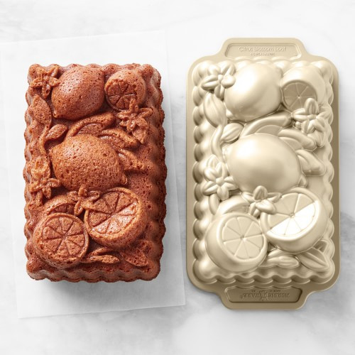 Nordic Ware Cast Aluminum Nonstick Citrus Blossom Loaf Pan | Williams-Sonoma