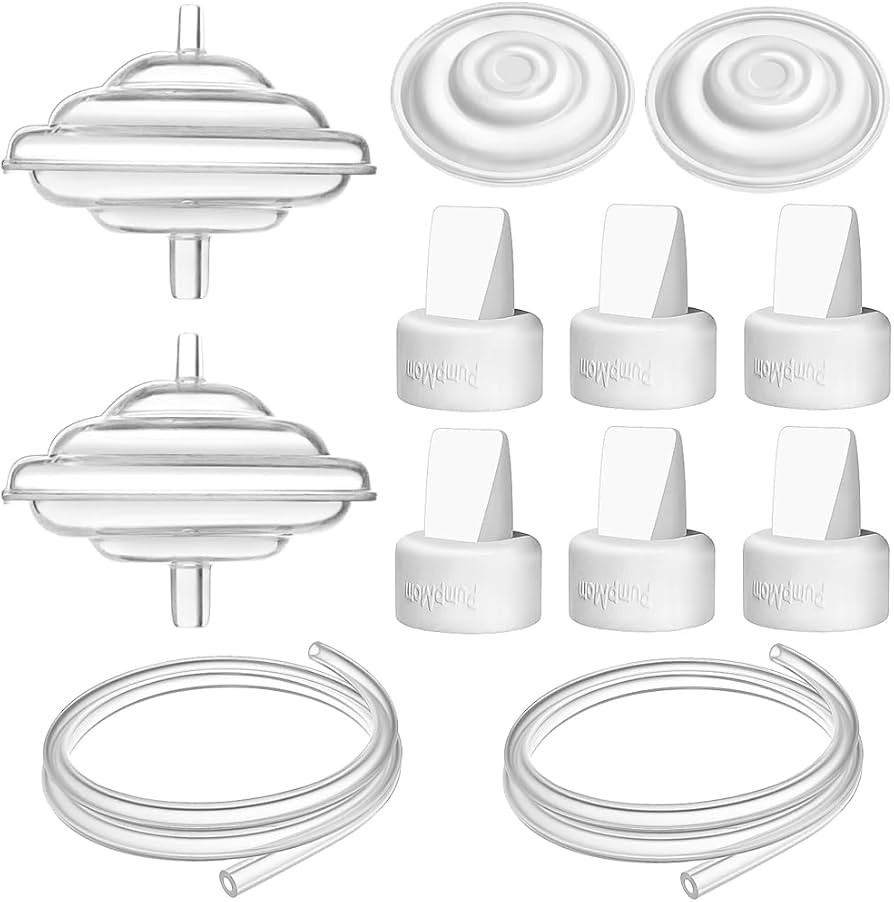 PumpMom-us Breast Pump Parts for Spectra, Replace Duckbill Valves Tubes Backflow Protector Membra... | Amazon (US)