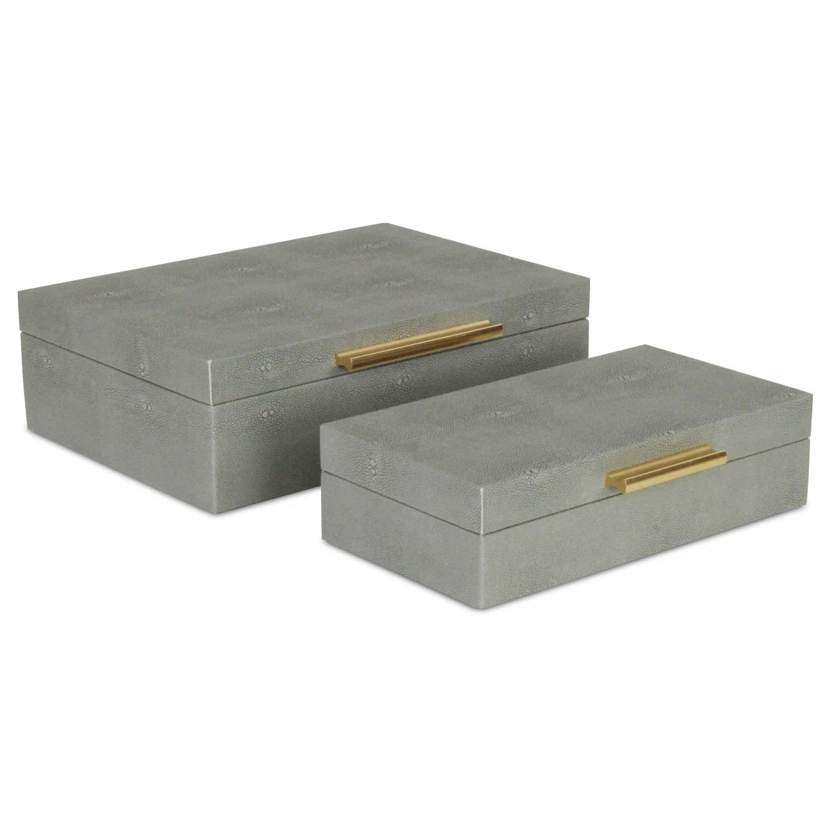 Rebeka 2 Piece Faux Leather Decorative Box Set | Wayfair North America