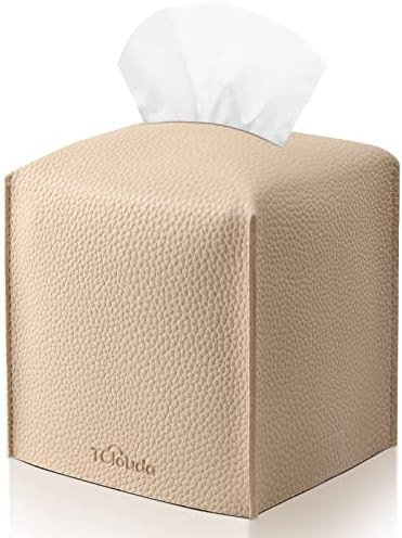 Tissue Box Cover, Tclouda, Modern PU Leather Square Tissue Box Holder for Creative Decorative, Id... | Amazon (US)