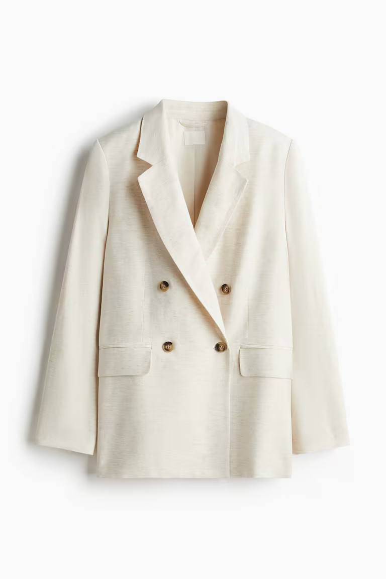 Linen-blend blazer | H&M (UK, MY, IN, SG, PH, TW, HK)