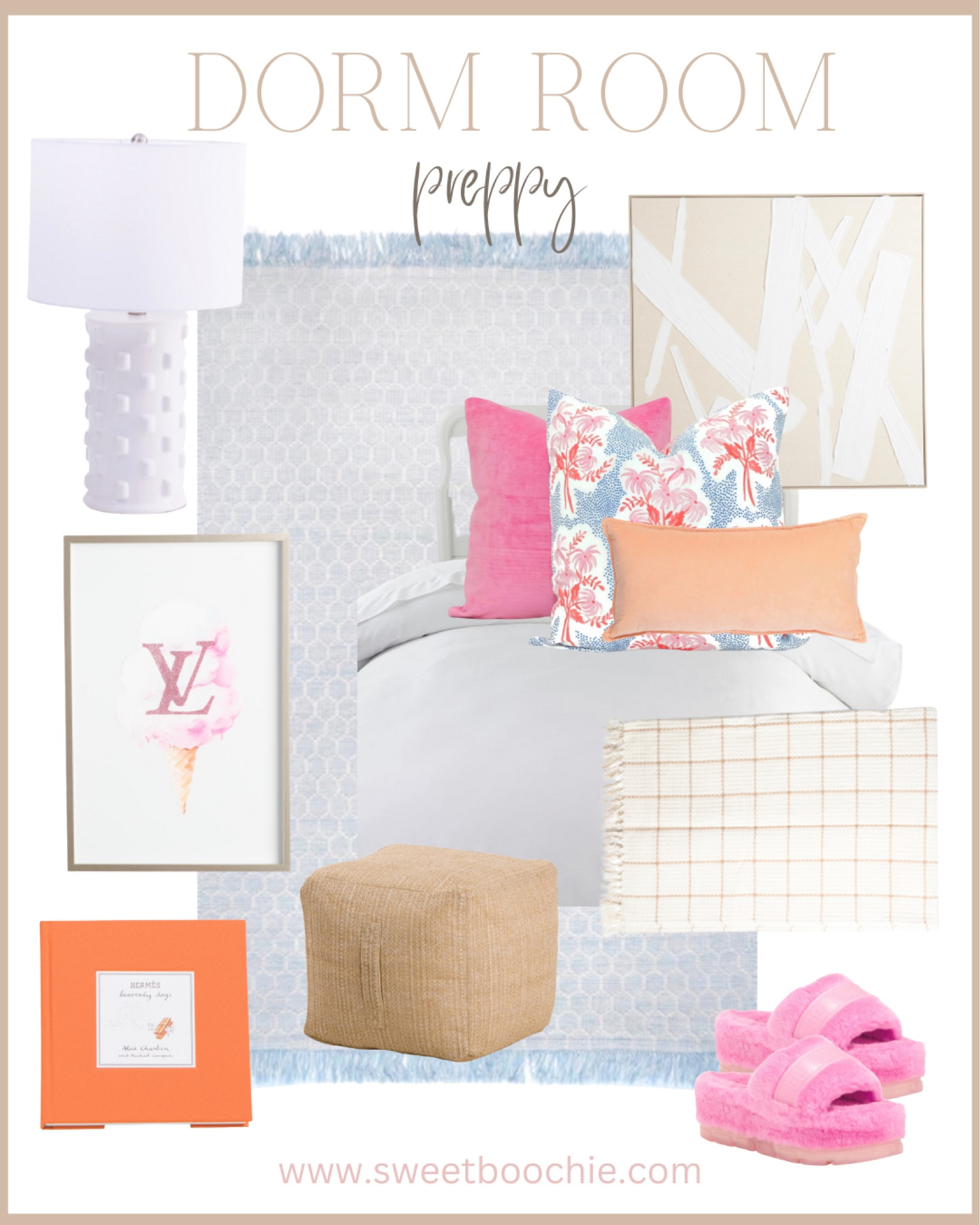 Dorm room preppy style. Most items are from Marshall’s! 

#collegedorm #preppymodern #grandmillenial #coastalgrandma 

#LTKFind #LTKsalealert #LTKhome