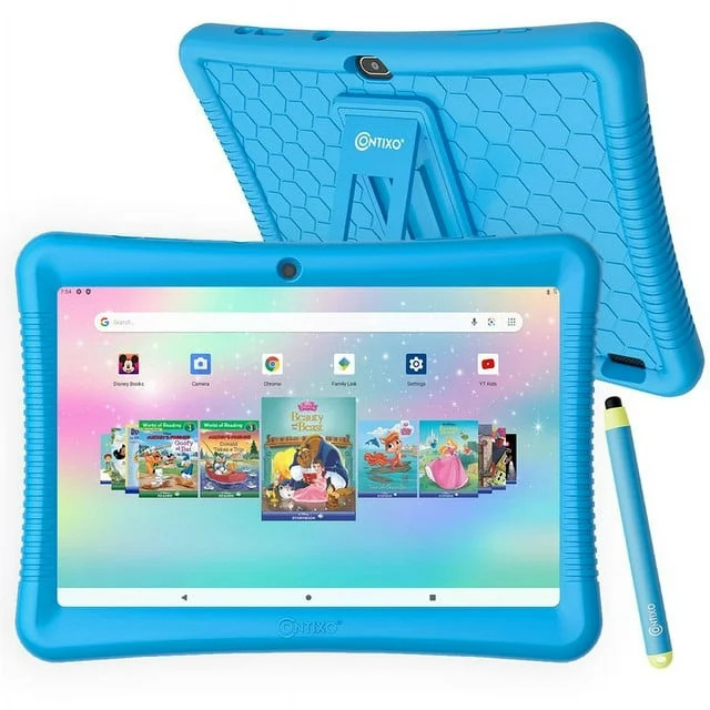 Contixo 10" Android Kids Tablet 64GB, Includes 80+ Disney Storybooks & Stickers, Kid-Proof Case w... | Walmart (US)