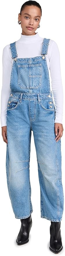 Free People Women's Lucky You Overall, Ultra Light Beam | Amazon (US)