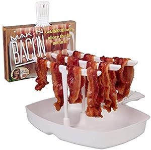 The Original Makin Bacon Microwave Bacon Dish - Makes Crispy Bacon in Minutes - Simple, Quick, an... | Amazon (US)