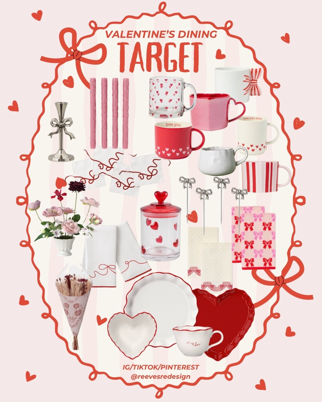 Valentine’s Day Decorations for Kitchen & Dining. Great pieces to give a festive touch on a budget. Icon glass cups, bow trend, heart decor

#LTKHome #LTKSeasonal #LTKFindsUnder50