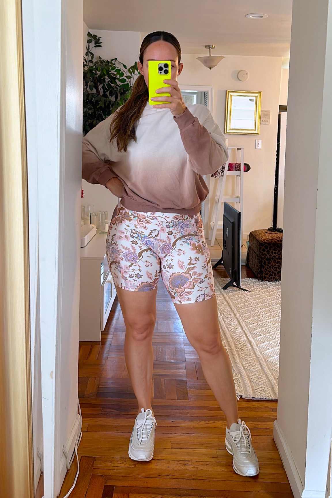 Cutest floral bike shorts 
Wearing medium 

#LTKcurves