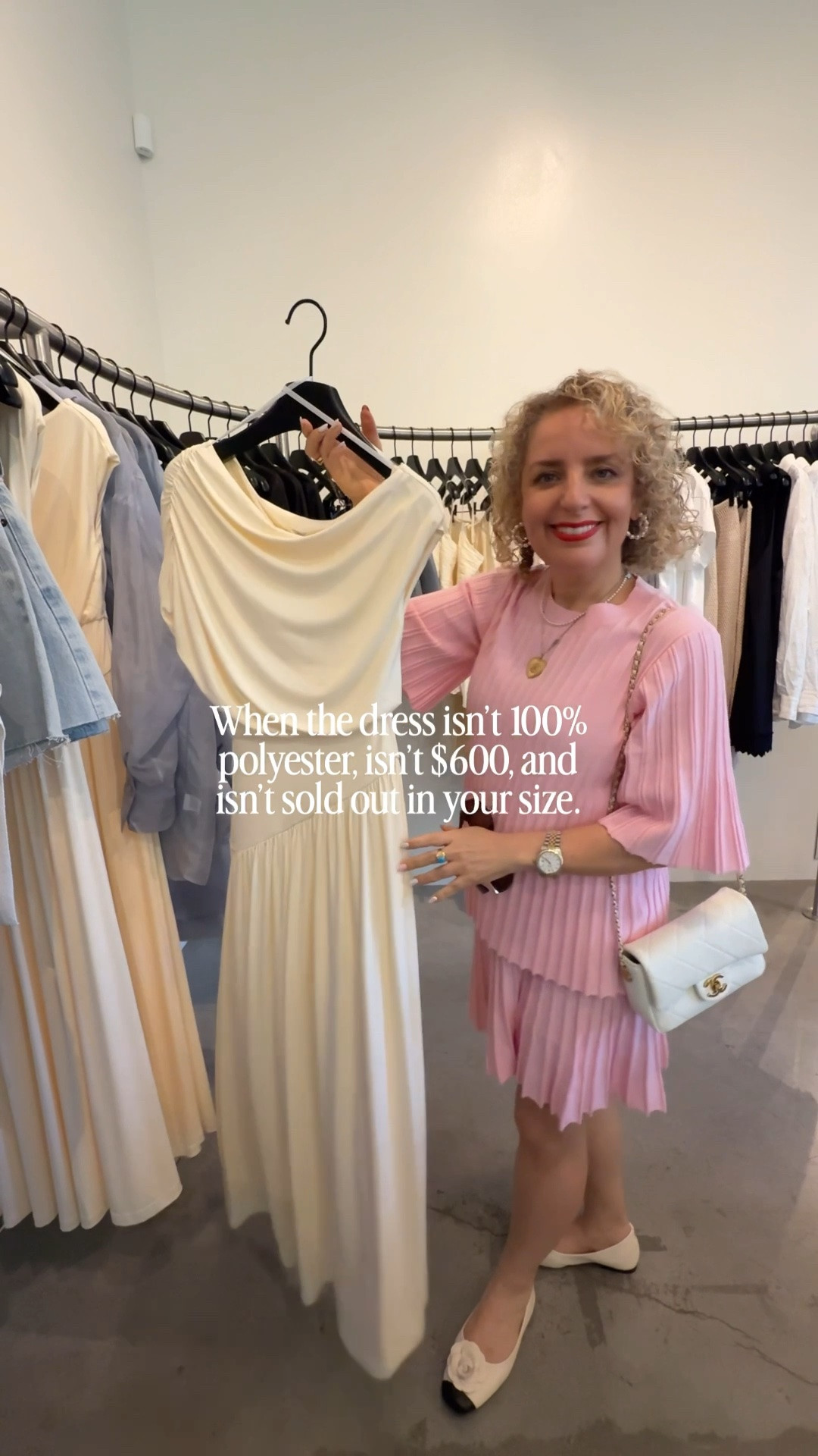 You know the exact moment. You find the dress, you love the dress, and then you flip the tag and it’s a plastic bag with sleeves.

Not this one. The fabric is right, it’s not $600, and it was still hanging there in my size.

If you’ve been hunting for a cream midi dress that doesn’t turn into a sauna the second you step outside, this is the one to look at.

Comment SHOP and I’ll send you the link.

FOLLOW for more LA style finds that hold up in person.
SHARE this with the friend who checks every single tag before she checks the price.

Sizing runs true. 

Wedding guest dress summer, summer dress, what to wear to a wedding during summer

#LTKWedding #LTKTravel