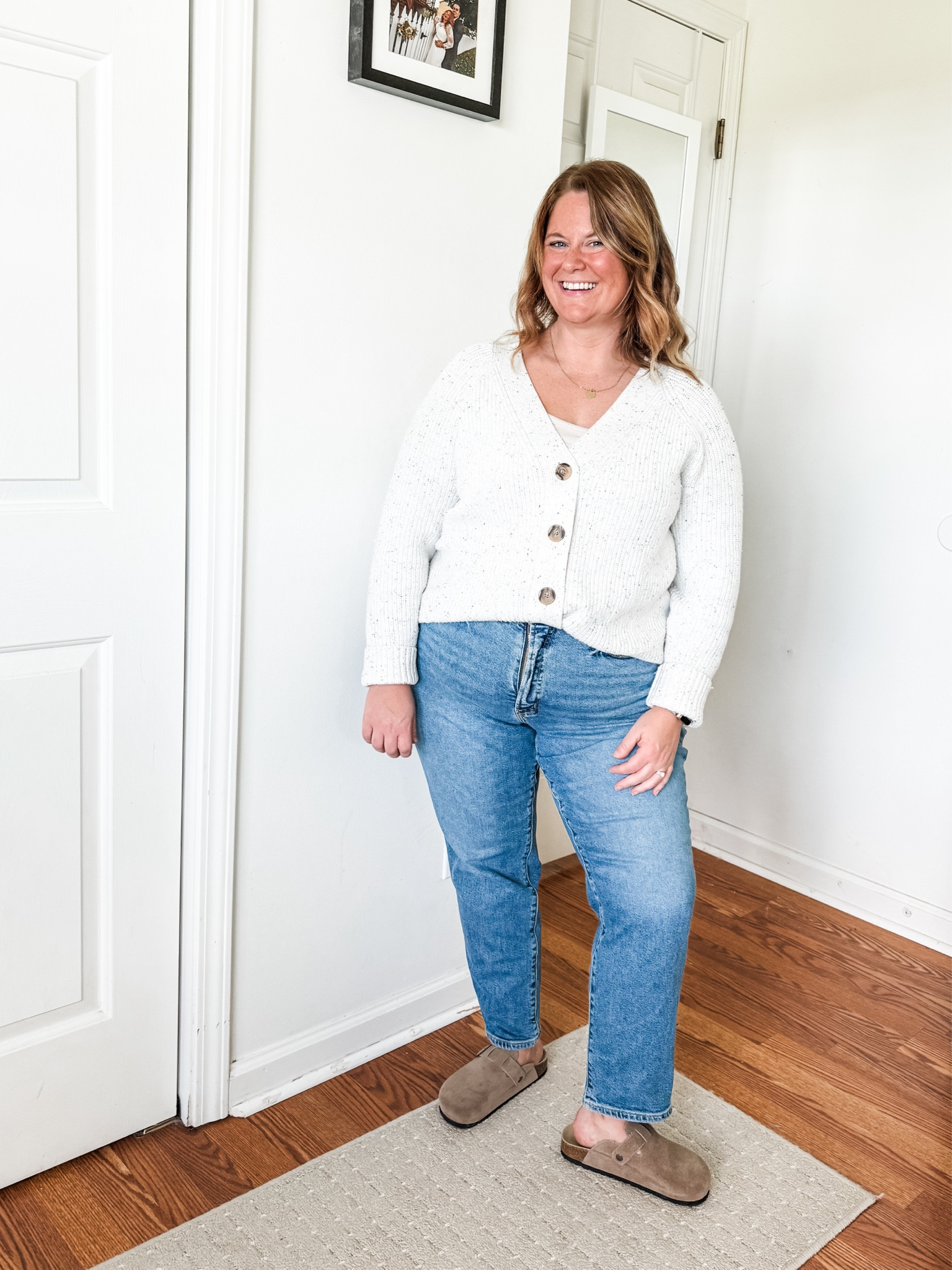 Fall outfit idea - jeans and a cardigan 

Cardigan is older so linked similar 

#LTKFindsUnder50 #LTKMidsize #LTKSeasonal