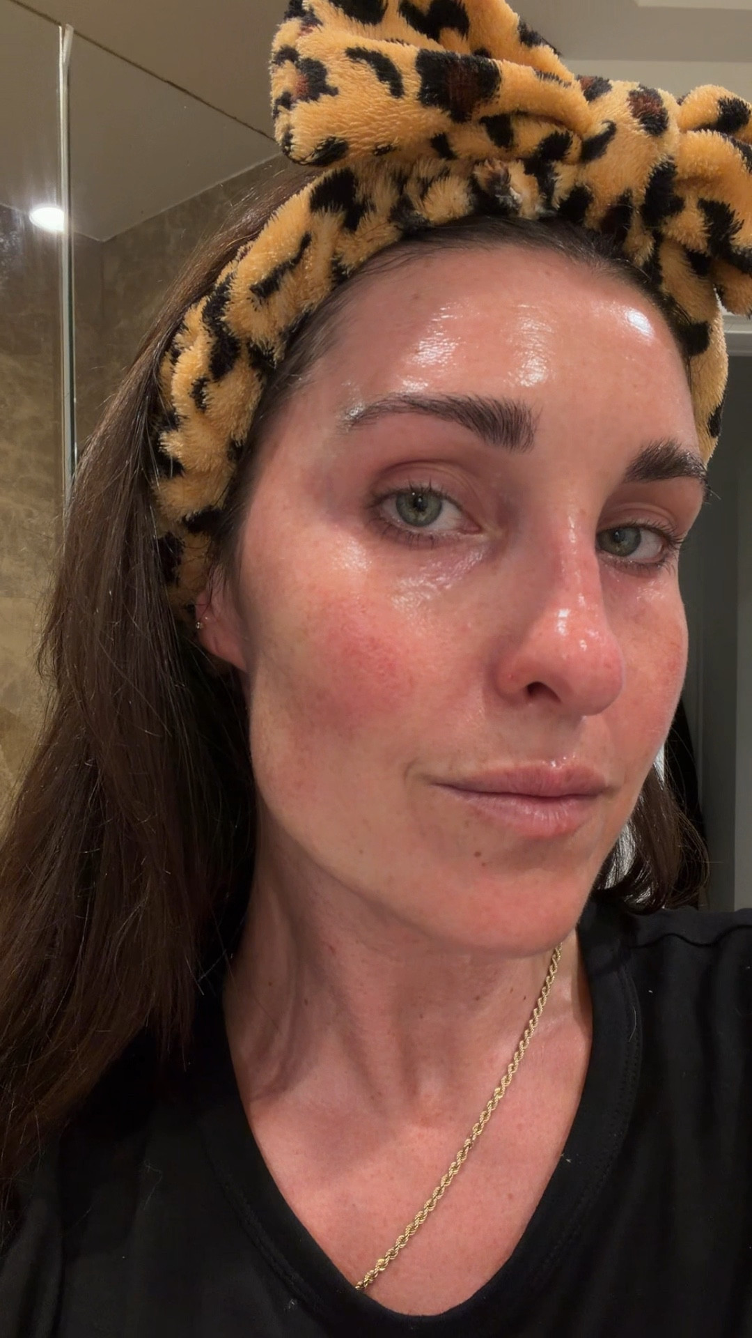 My entire skincare line up! Still testing out some cleansing oils!! I exfoliate once a week with the Glymed+ micro scrub too. I get that from my esthetician:)