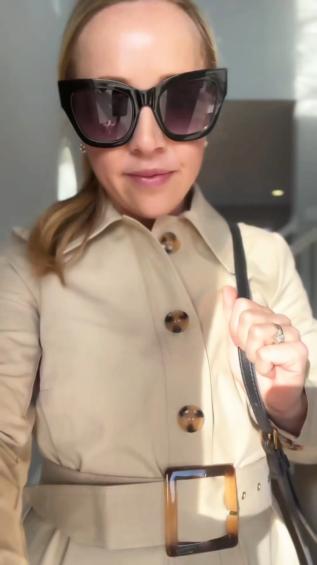 Similar trench dress styles! Exact flats fit tts and crossbody bag. 

Spring dress, dresses, spring outfit, petite 

#LTKPetite #LTKWatchNow