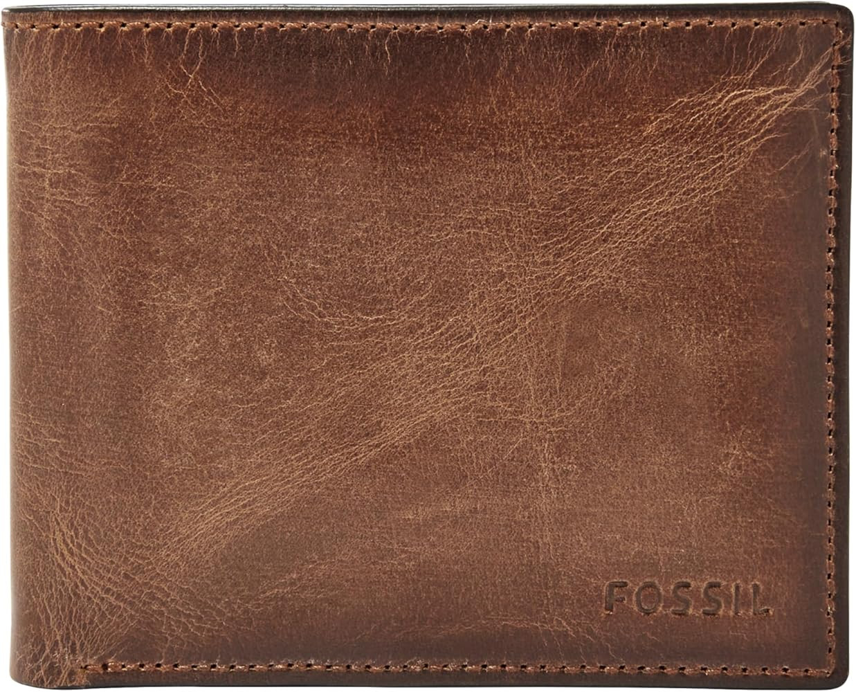 Fossil Men's Derrick Leather RFID-Blocking Bifold Passcase with Removable Card Case Wallet for Me... | Amazon (US)
