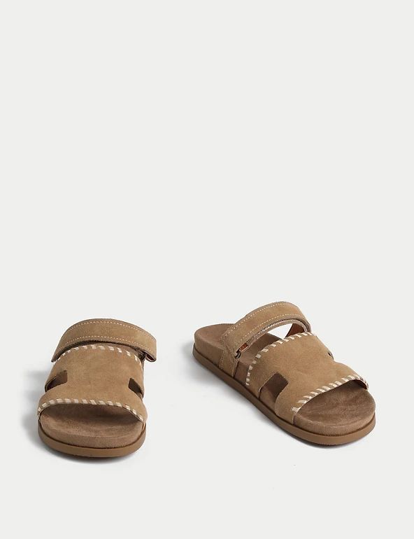 Suede Footbed Sandals | M&S Collection | M&S | Marks & Spencer IE
