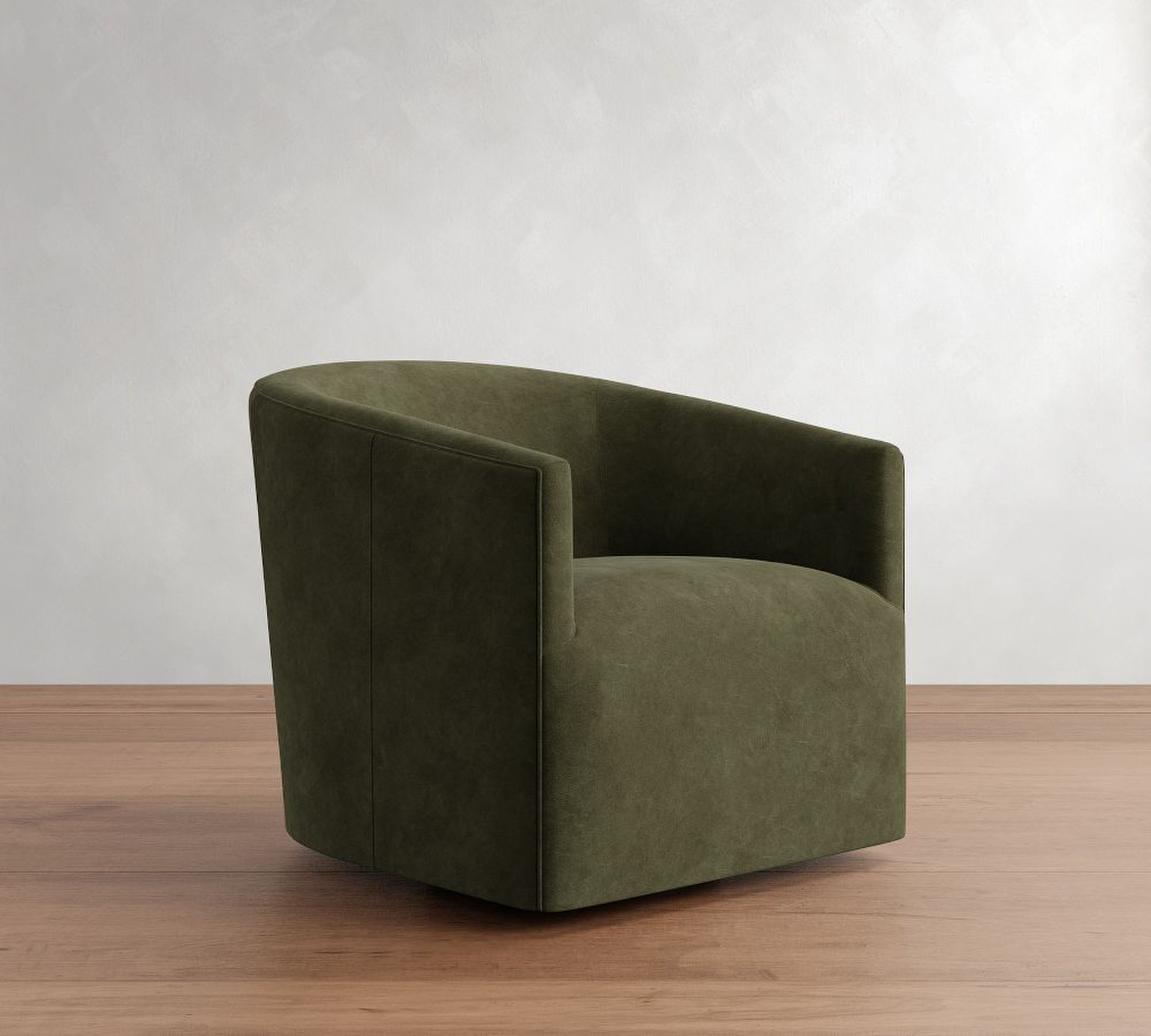 Baldwin Leather Swivel Chair | Pottery Barn UK