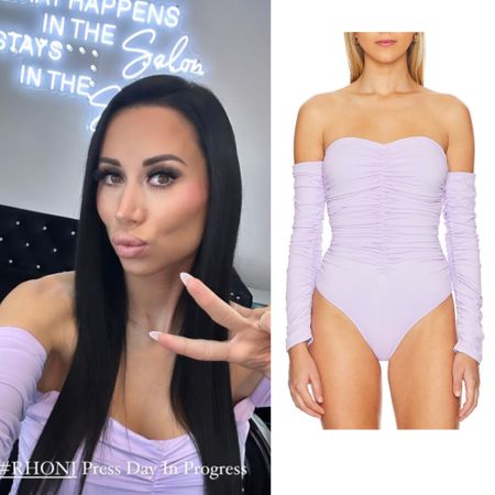 Rachel Fuda’s Lavender Bodysuit 📸 = @rachelfuda