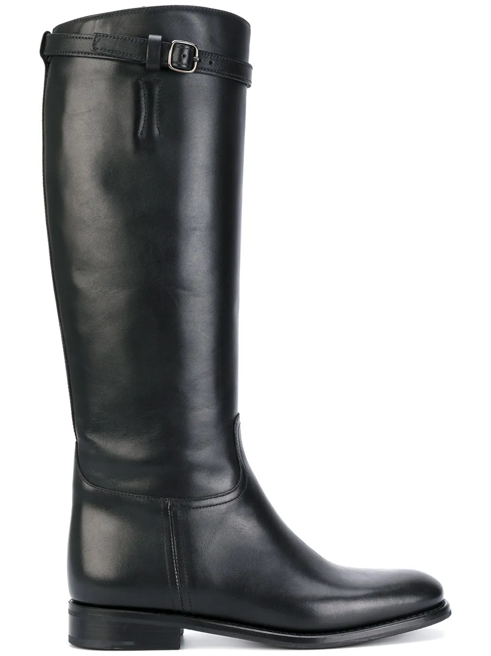Church's knee high buckle boots - Black | FarFetch US