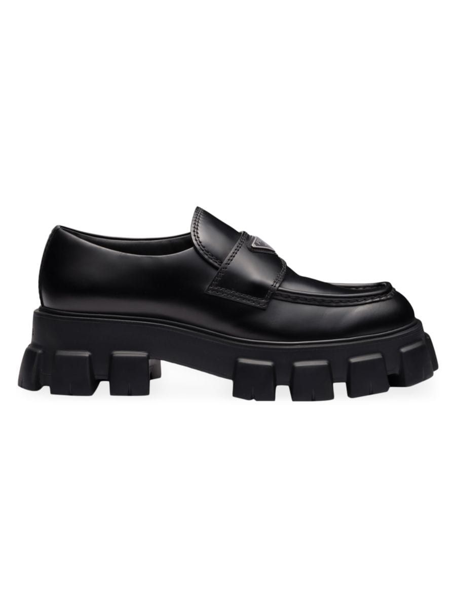 Monolith Brushed Leather Loafers | Saks Fifth Avenue