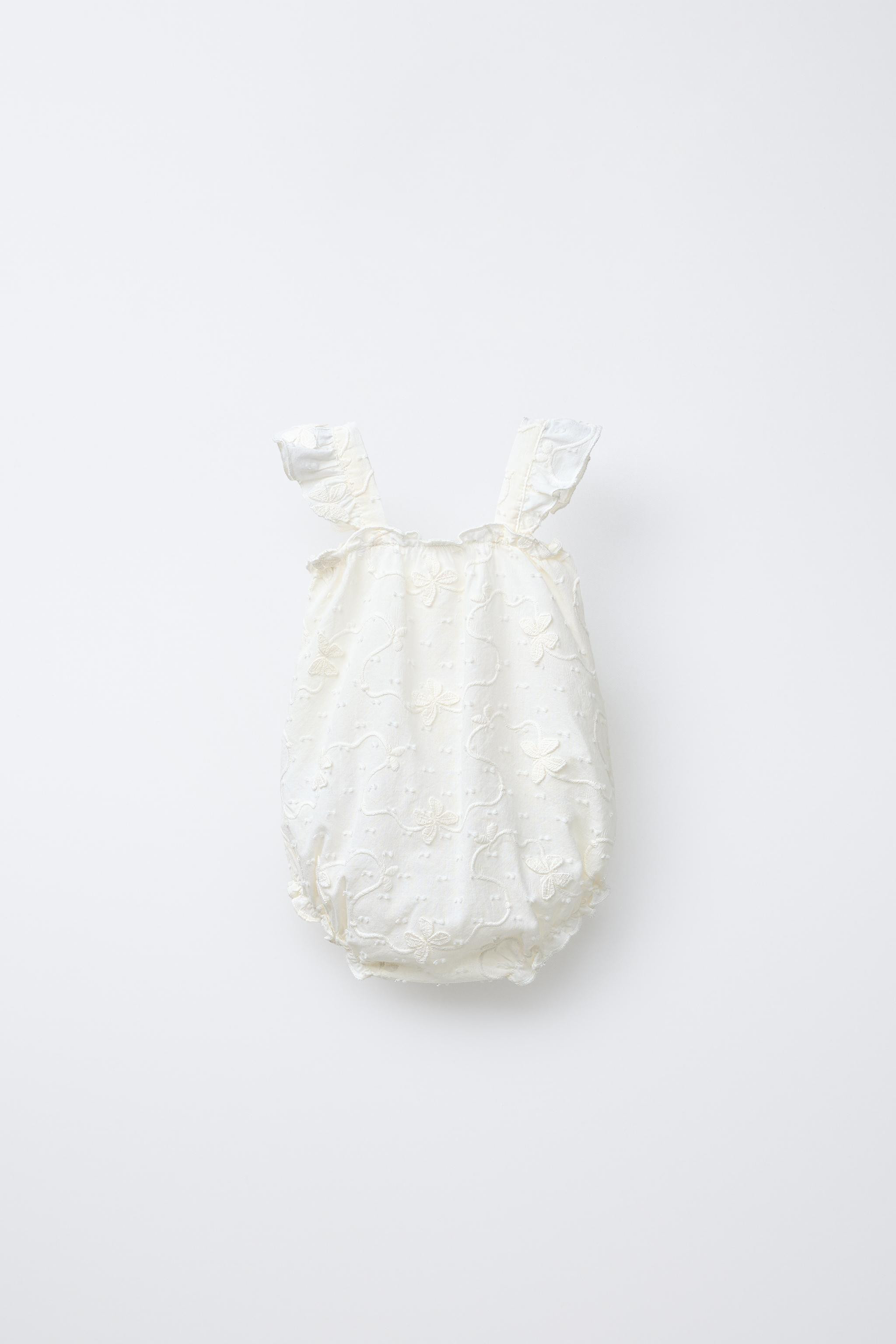 EMBROIDERED BUTTERFLY ROMPER | Zara US