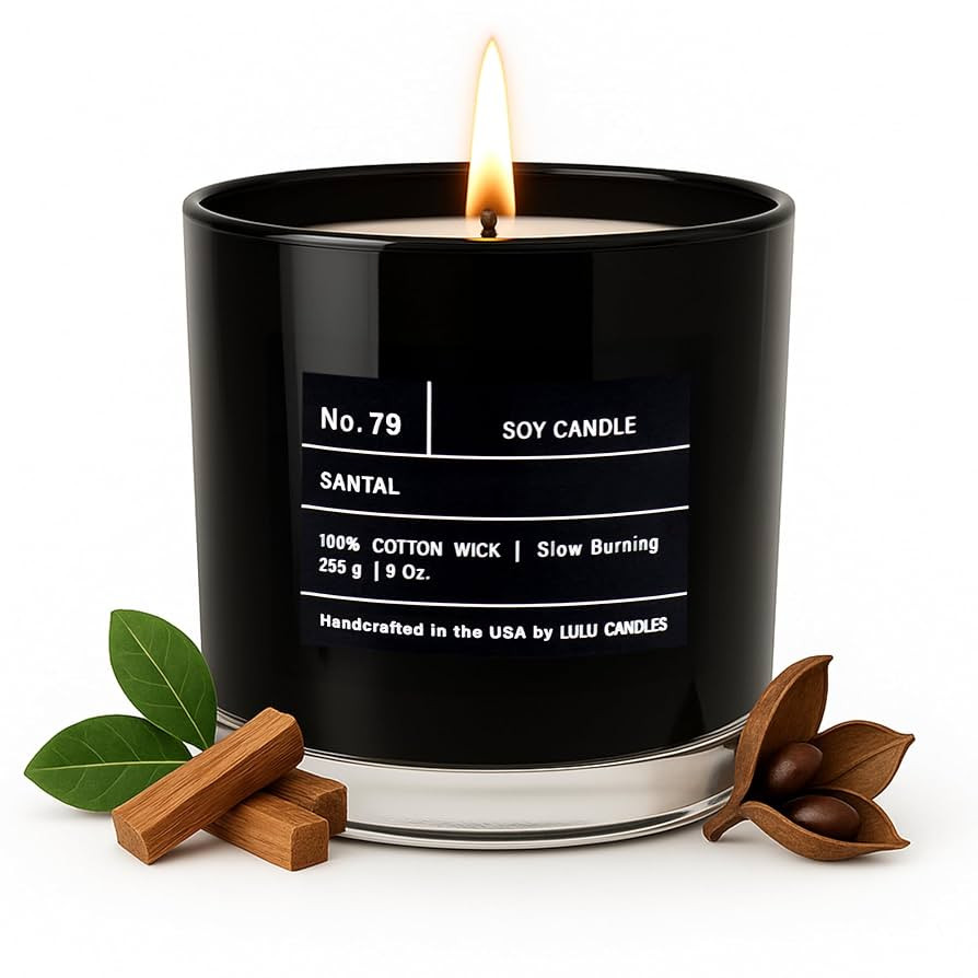 Lulu Candles | Santal | Luxury Scented Soy Jar Candle | Hand Poured in The USA | Highly Scented &... | Amazon (US)