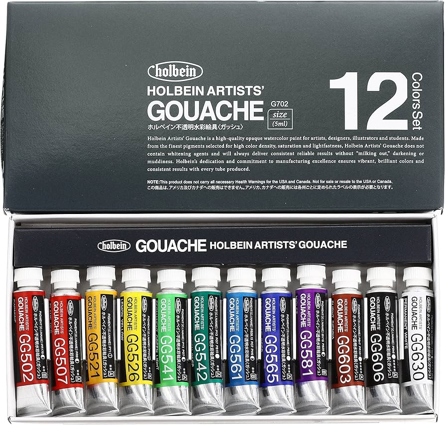 Holbein Artists Gouache Set of 12, 5ml tubes | Amazon (US)