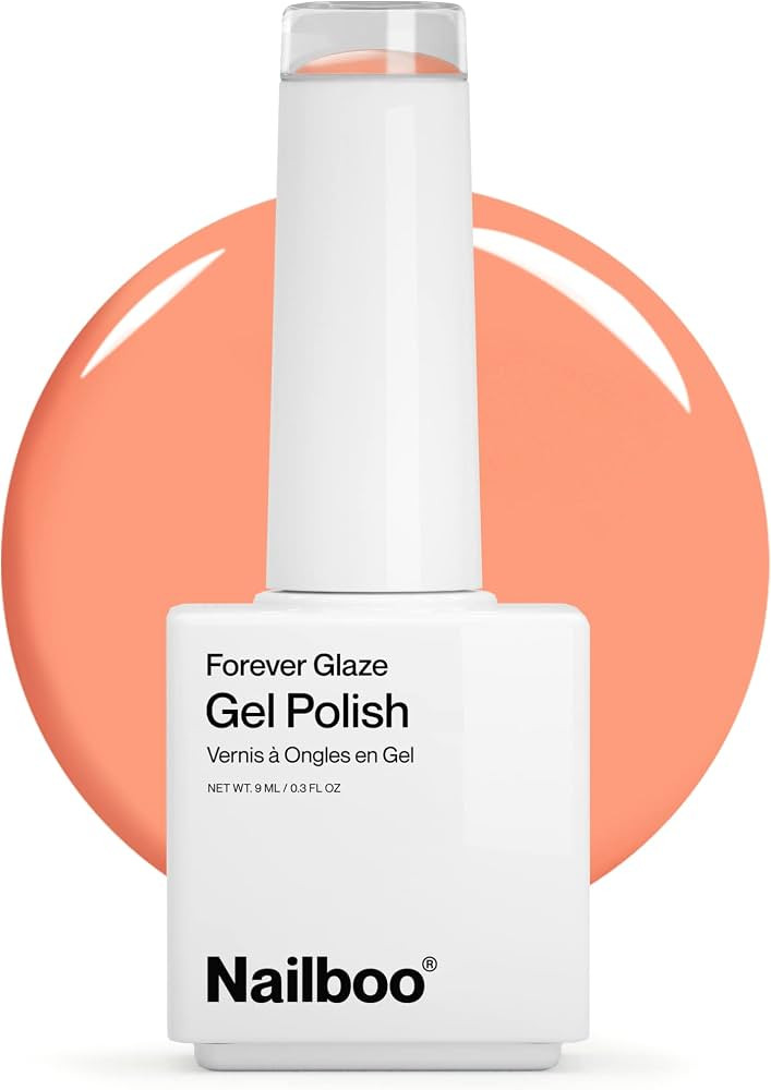 Nailboo PREMIER Forever Glaze Gel Nail Polish, (Neon Peach) Bikini Blush LED Nail Lamp Gel Polish... | Amazon (US)