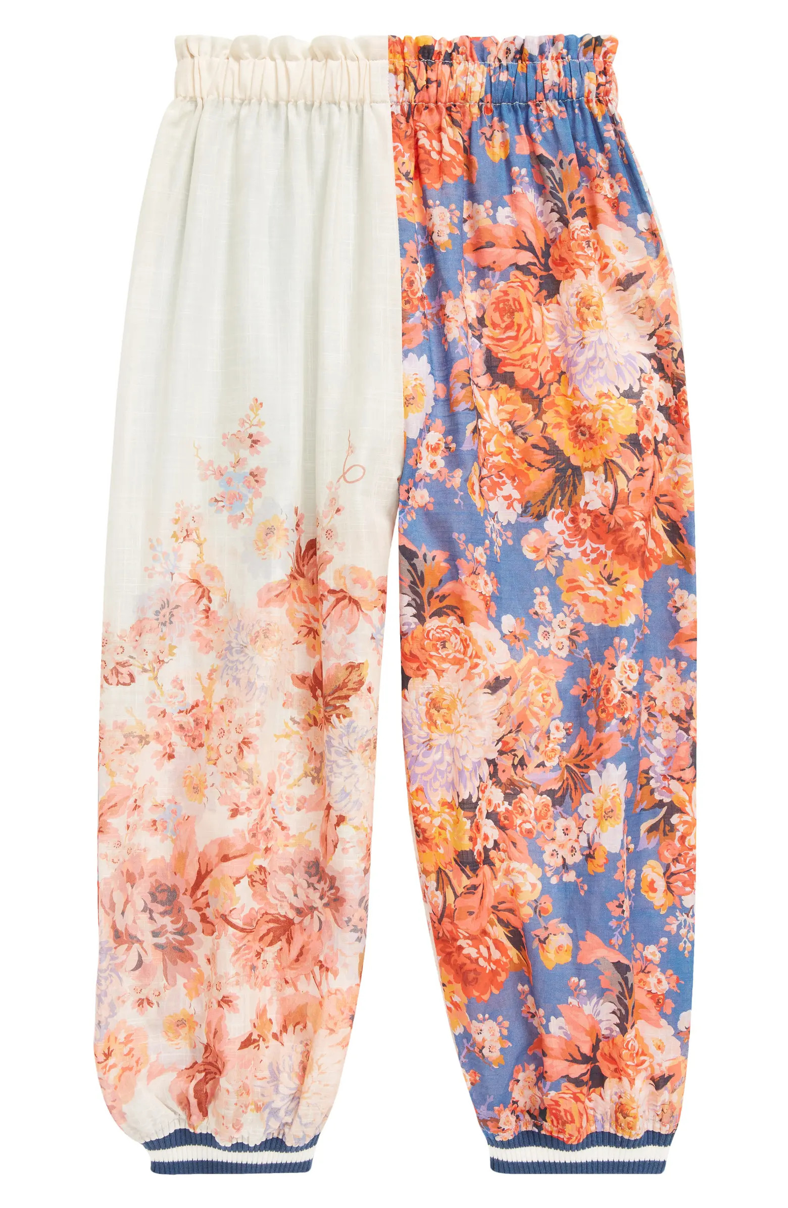 Kids' Devi Spliced Floral Print Pants | Nordstrom