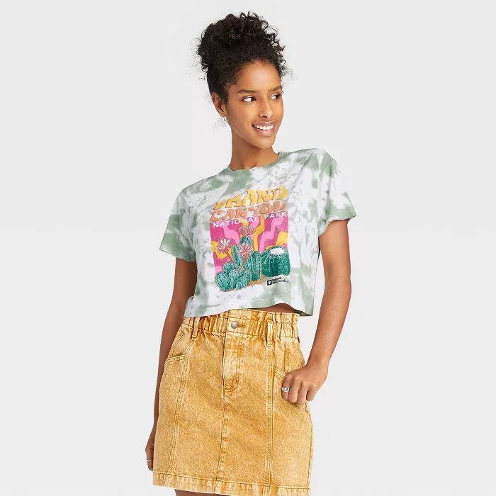 Women's Grand Canyon Short Sleeve Graphic T-Shirt - Green | Target